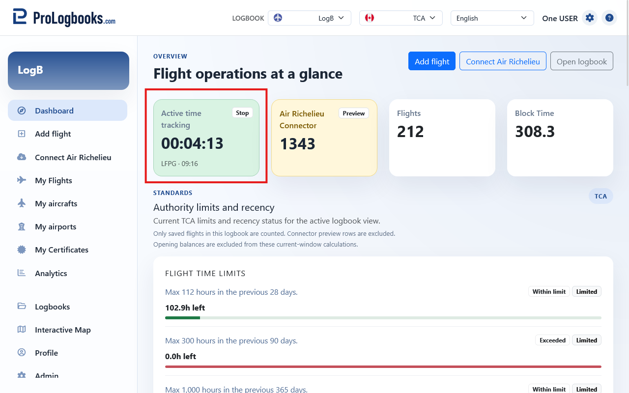 Follow an active session from the dashboard